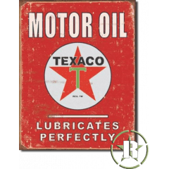 Placa Texaco americana - 40cm x 30cm - selo holográfico made USA