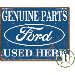 Placa Ford Genuine Parts americana - 40cm x 30cm - selo holográfico made USA