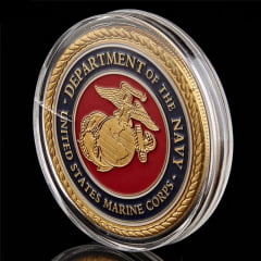 Moeda - Medalha Marines Departament of the Navy - Washington - D.C.